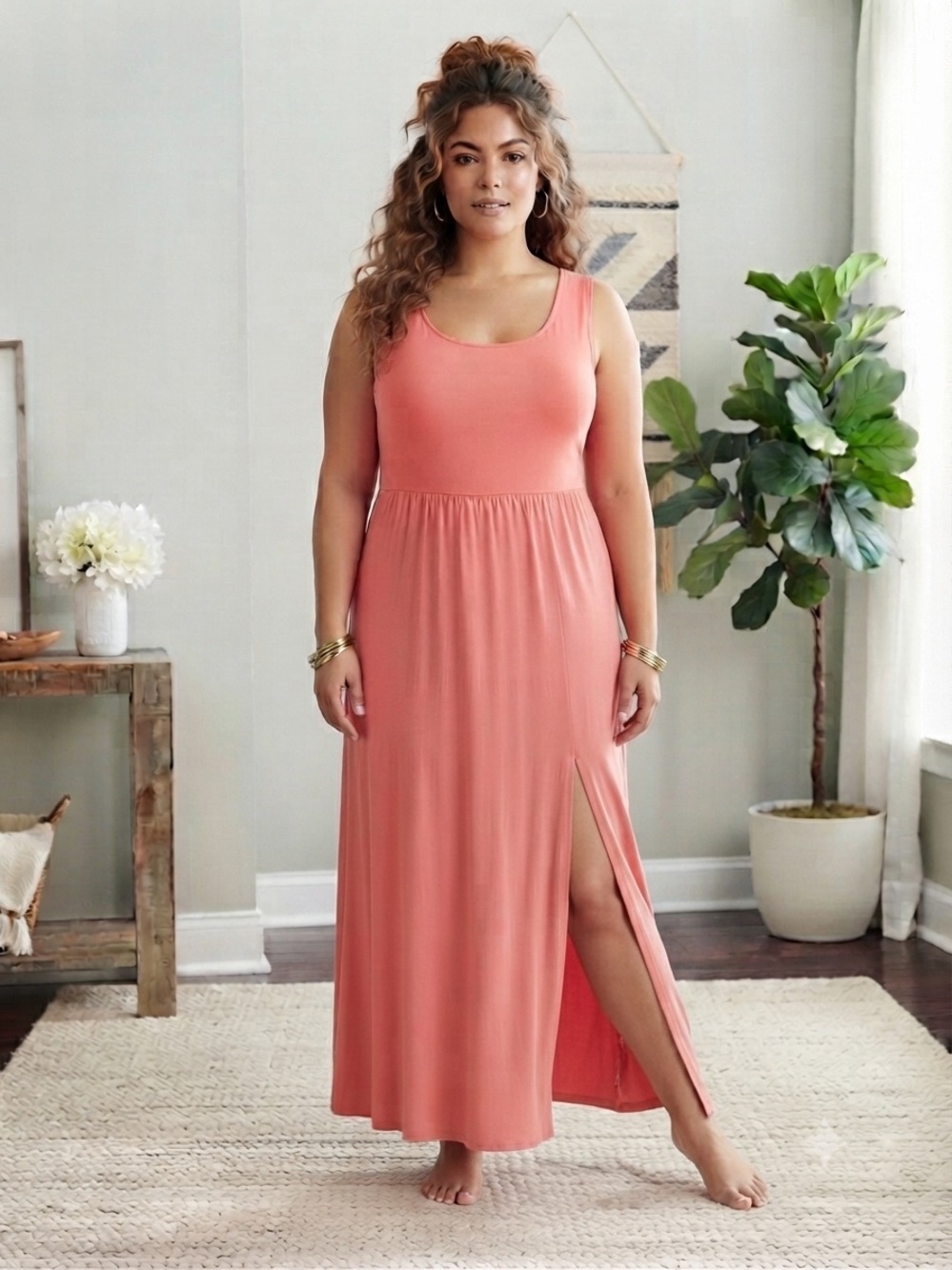 A New Day Maxi Dress with Side Slit